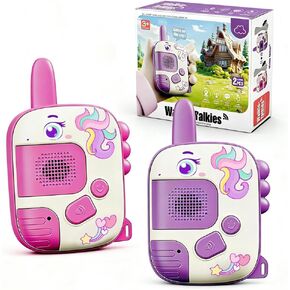 Walkie Talkie Suitable for Children Aged 3-9-2 Outdoor Adventure Toys with a Call Range of 1000 feet, Unicorn Toy, Birthday Gift, Easter Gift, Valentine's Day Gift for Children Aged 4 to 8 in Saudi Arabia