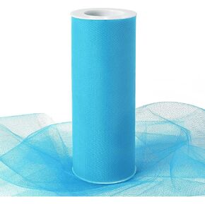 Royal Blue Tulle Fabric Ribbon 6 Inch by 25 Yards Rolls Fabric Spool Tulle for Gift Wrapping Wedding Decorations Craft Supplies DIY Tutu Skirt Baby Shower Birthday Party in Saudi Arabia
