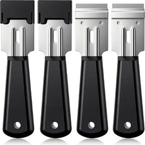 4 Pcs Wide Windshield Urethane Pinchweld Scraper Auto Glass Urethane Rubber Scraper Blade for Removing Labels, Stickers, Appliance Grease, and More from Windshields, Tint, and Glass in Saudi Arabia