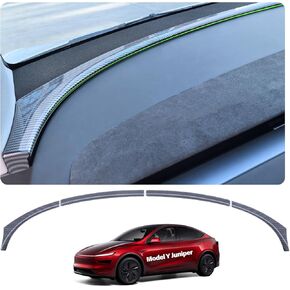 for Tesla Dashboard Ambient Light Strip Trim Cover Model Y Juniper 2025 2026 Carbon Fiber Texture Glossy Finish Panel Trim Cover Model Y Accessories Front Ambient Light Condition Vent Cover in Saudi Arabia