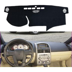 Black Flannel Car Dashboard Mat Cover Compatible with Left Hand Drive Mitsubishi Galant 380 MK9 2004-2012 in Saudi Arabia