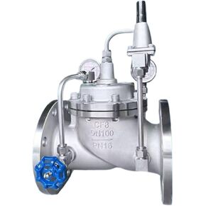 304 stainless steel 500X thickened adjustable pressure maintaining pressure relief valve pressure stabilizing control valve(304国标大体DN200 长392) in Saudi Arabia