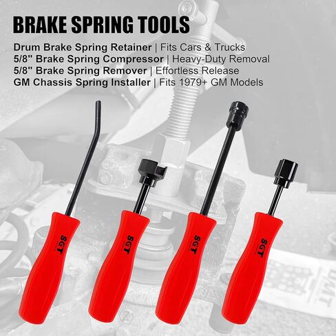 SGT 32pc Brake Caliper Compression Tool Set,Heavy Duty Brake Piston Compressor Tool and Wind Back Tool Kit with Drum Brake Tool,Universal Disc Brake Caliper Tool Set with Storage Case in Saudi Arabia