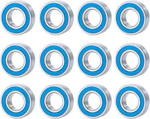 RC Repair Parts Compatible with Tamiya RC Car Truck Upgrade Modification Replacement Parts Accessories 12Pcs Metal Sealed Bearing in Kuwait