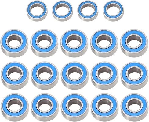 RC Repair Parts Compatible with Traxxas for Slash for Bandit for Rustler 1/10 RC Car Upgrade Parts Accessories 19pcs Sealed Bearing Kit in Kuwait