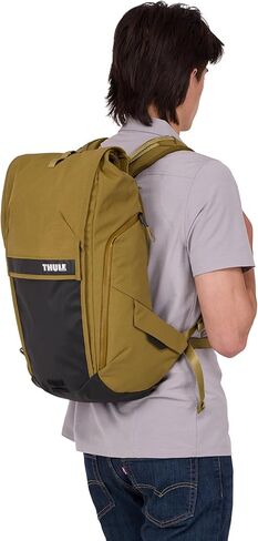 Thule Paramount Bike Commuter Backpack - 20L Capacity - Adjustable fit - 16" Padded Laptop Sleeve and 11" Tablet Pocket - Rolltop Closure - Side Phone Pocket - Taillight Loop in Kuwait