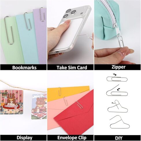 40 Pcs Jumbo Paper Clips Colored Paper Clips Large Paper Clips for School Office Personal Use(4 in) in Saudi Arabia