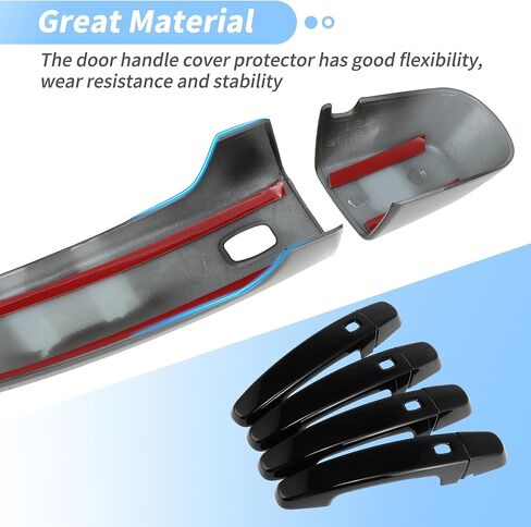 Door Handle Cover Protector for Chevy Malibu Equinox Blazer Traverse Impala 2016-2025 Exterior Door Handle Trim W/ 4 Smart Keyhole in Kuwait