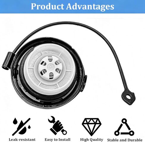 Car Gas Tank Cap, Vehicle Fuel Tank Sealing Filler Cap Replaces OEM #17251-3JA0A 17251-9BD0E, Compatible with Frontier, Altima, Murano, Pathfinder, Versa Note, QX60 in Kuwait