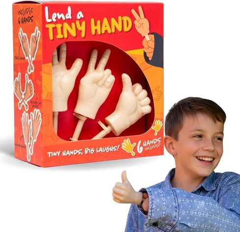 Boxer Gifts Tiny Hands on Sticks Prank - 3pk Little Peace, Silly Thumbs Up & Weird Wave - Gag Prank Gift for Adults in Saudi Arabia
