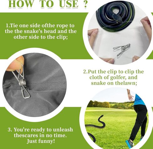 Hsxfl Fake Snake, Realistic Rubber Snake Prank with String and Clip, Lifelike Plastic Snake Toy for Playing Jokes Prank Stuff for Halloween Party Favor in Saudi Arabia