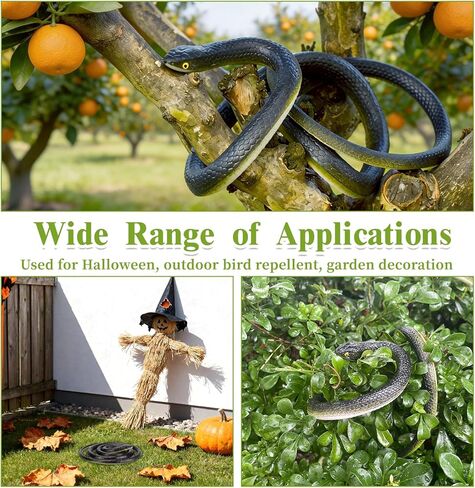 Hsxfl Fake Snake, Realistic Rubber Snake Prank with String and Clip, Lifelike Plastic Snake Toy for Playing Jokes Prank Stuff for Halloween Party Favor in Saudi Arabia