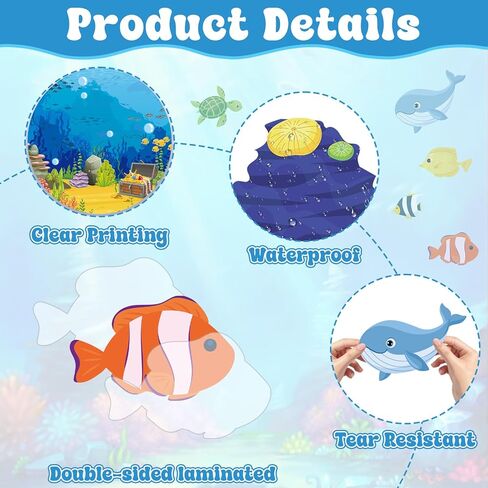 Ocean Octopus Classroom Door Bulletin Board Ocean Animals Wall Decoration Under The Sea Large Octopus Cutouts Happy to Sea You Door Decor for Back to School Teacher Supplies Summer Party Decor in Kuwait