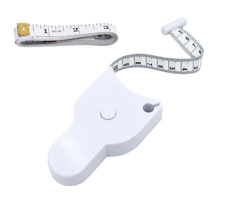 Body Measuring Tape Set, 60in/150cm, Automatic Retractable Tape Measure with Direct Reading, One-Hand Operation for Fitness Weight Loss, Waist, Bust, Hip Measurement, Sewing Tailoring Supplies in Kuwait