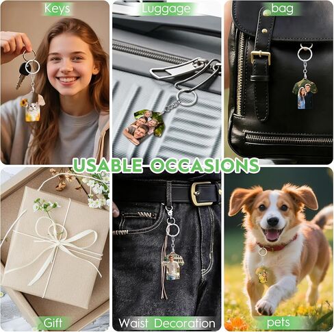GUESNUY 40PCS Metal Sublimation Keychain Blanks with 20 Printable Blank Aluminum Heat Transfer Double Sides and 20 Key Rings Clips for DIY and Craft,Jersey Designed in Kuwait