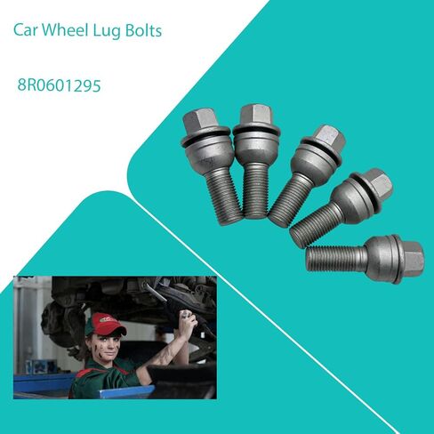 8R0601295 M14x1.5 Wheel Lug Bolts Nuts Hub for Audi A8 Quattro 2011-2020 Wheel Stud for Audi Q3 2015-2018 5pcs in Saudi Arabia
