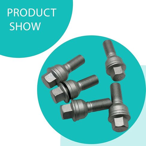 8R0601295 M14x1.5 Wheel Lug Bolts Nuts Hub for Audi A8 Quattro 2011-2020 Wheel Stud for Audi Q3 2015-2018 5pcs in Saudi Arabia