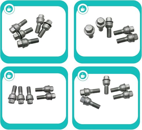 8R0601295 M14x1.5 Wheel Lug Bolts Nuts Hub for Audi A8 Quattro 2011-2020 Wheel Stud for Audi Q3 2015-2018 5pcs in Saudi Arabia