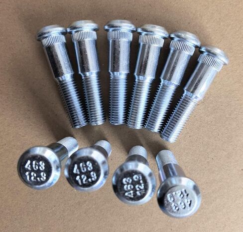 10PCS M12-1.50 Serrated Wheel Stud 610-463 14.30mm Knurl, 58mm UHL Length Compatible with 2003-2006 Pontiac Vibe, fits for 03-06 Toyota Matrix Rear in Kuwait