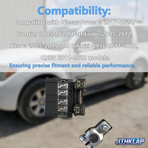 Battery Fusible Fuse Link with Positive Battery Terminal Replacement 24380-89914 2438089914 Fit for Nissan Armada Frontier Pathfinder Xterra Infiniti QX56 QX80 Alternator Starter Fuse in Saudi Arabia