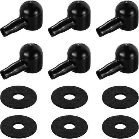 MECCANIXITY Battery Terminal Cover, 6 Pcs Battery Terminal Protector Truck Battery Terminal Cover with Washers Red L15-20-49mm for Car Accessories Truck Marine Boat in Kuwait
