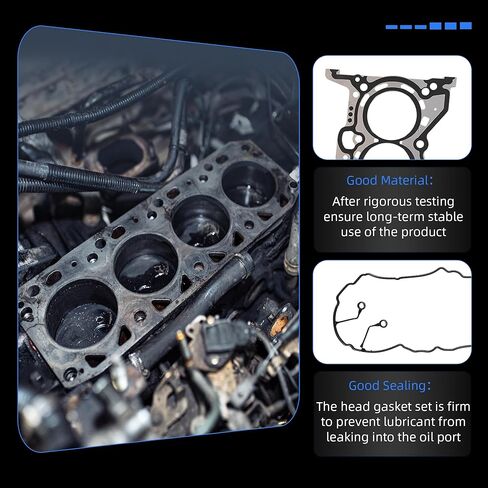 Cylinder Head Gasket Set with 10 Head Bolts ES72486 for Hyundai 2011-2020 Elantra GT Coupe Tucson 1.8 2.0, for Kia 2012-2018 Forte Forte5 Koup Soul 1.8L 2.0L Replace CPW13795 HS26561PT HGS193 in Kuwait