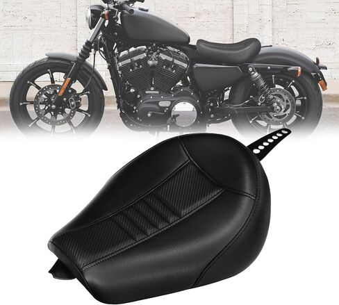 C.C. RIDER Front Driver Solo Seat Fit for Harley Sportster Iron 883 1200 XL883 XL1200NS Forty-Eight XL1200X 2010-up in Saudi Arabia