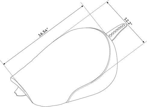 C.C. RIDER Front Driver Solo Seat Fit for Harley Sportster Iron 883 1200 XL883 XL1200NS Forty-Eight XL1200X 2010-up in Saudi Arabia