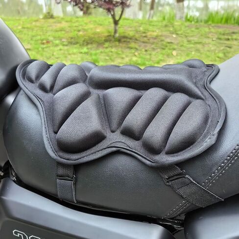 REVXON Motorcycle Seat Cushion for Kawasaki Vulcan 900 Classic/Custom/Vulcan 900 Classic LT/SE, Breathable 3D Air Mesh Motorcycle Seat Pad Shock Absorbing for Long Ride Comfort in Kuwait