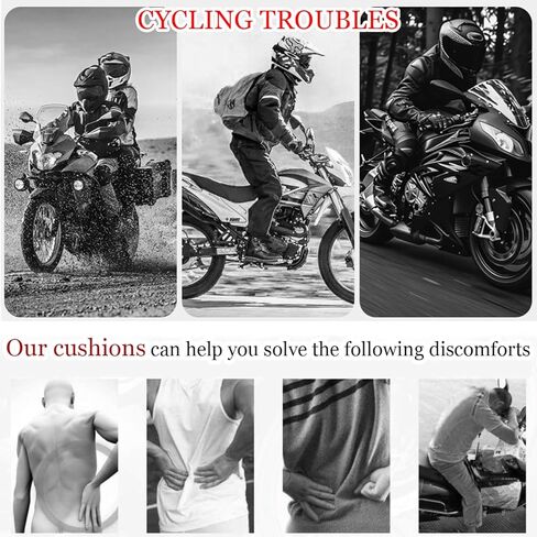 REVXON Motorcycle Seat Cushion for Kawasaki Vulcan 900 Classic/Custom/Vulcan 900 Classic LT/SE, Breathable 3D Air Mesh Motorcycle Seat Pad Shock Absorbing for Long Ride Comfort in Kuwait