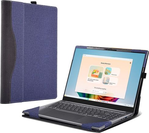 Laptop Case for Acer Aspire 16 AI 16"[Not Other Models] A16-11MT-X669 PU Leather Protective Bag Detachable Shell (Dark Gray) in Kuwait