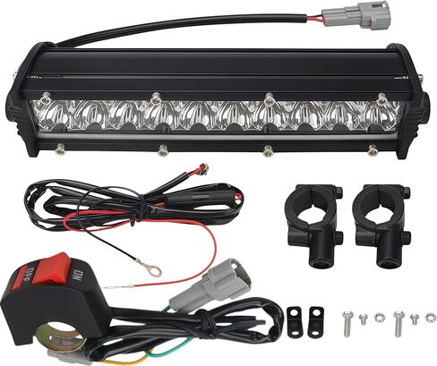Dirt Bike LED Light Bar Waterproof Plug-Play, 60W 4200LM, Headlights Motorcycle Kit, 7/8" Handlebar Universal for CRF110 KLX140 KLX110 TTR110 TTR110E KLX PW XR RM KX Motocross in Saudi Arabia