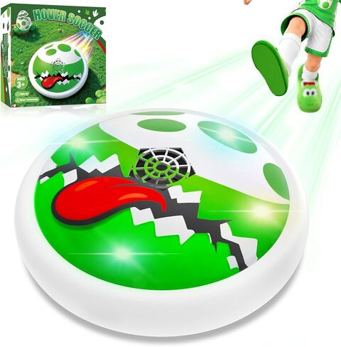 Yosi Hover Soccer Ball for Kids, Super Bro Toy, Indoor Air Floating Soccer Games with LED Lights, Soft Foam Bumper, Air Power Football Toys for Boys Girls Ages 3-12, Gifts for Kids in Saudi Arabia