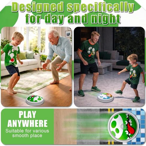 Yosi Hover Soccer Ball for Kids, Super Bro Toy, Indoor Air Floating Soccer Games with LED Lights, Soft Foam Bumper, Air Power Football Toys for Boys Girls Ages 3-12, Gifts for Kids in Saudi Arabia