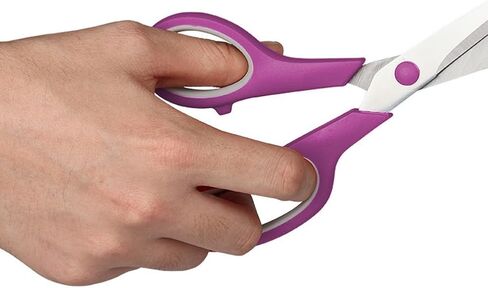 1 Pack Multipurpose Scissors: Ultra Sharp Stainless Steel Blades, Comfort Grip Handles for Office & Home Use（Black） in Saudi Arabia