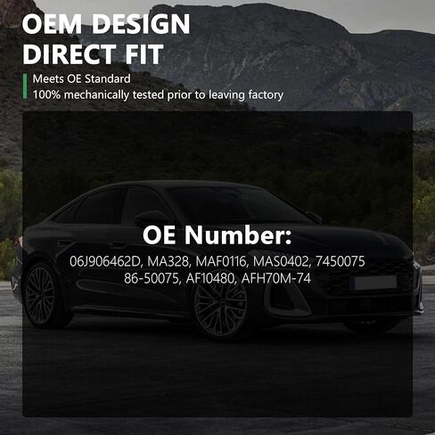 مستشعر تدفق الهواء الشامل لأودي A4 2.0L 09-16 / A4 Quattro 2.0L 09-16 / A5 2.0L 10-16 / A5 Quattro 2.0L 10-16 / A6 Quattro 2.0L 13-15 / Q3 2.0L 15-18 / Q5 2.0L 11-17 OE # 06J906461D in Kuwait