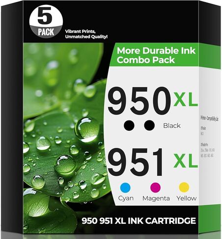 950XL 951XL Ink Cartridges OfficeJet Pro 8600 8610 8620 Ink Compatible for HP 950 951 XL Ink Cartridge Combo Pack HP950XL HP951XL Printer Ink for OfficeJet Pro 8100 8630 8660 8640 8615 276DW 251DW-4P in Saudi Arabia