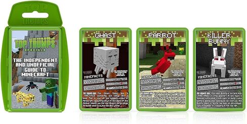لعبة بطاقة Top Trumps: الدليل المستقل وغير الرسمي لماين كرافت - ألعاب التعلم العائلي للأطفال والكبار لأكثر من لاعبين - ألعاب حرب الأطفال للعائلات التي تزيد عن 6 أطفال in Kuwait