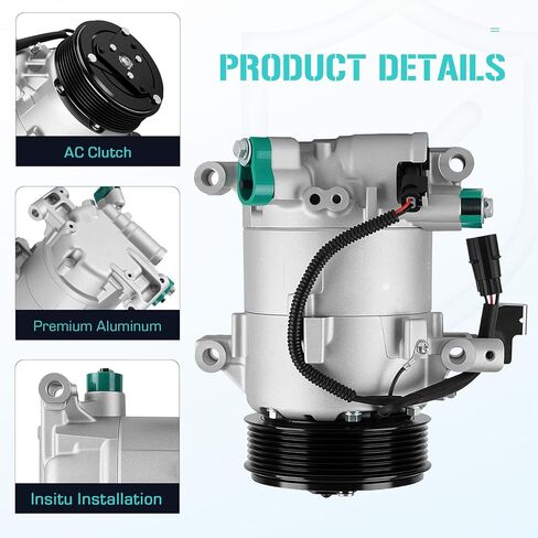 ضاغط تيار متردد مع قابض مناسب لسيارة Honda Civic 2L 2016 2017 2018 2019 2020 2021، استبدال CO 29272C، استبدال سيارات تكييف الهواء in Kuwait