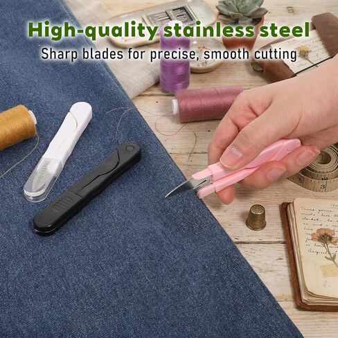 3 Pcs Thread Snips, Portable Yarn Threads Cutter, Sewing Scissors, Thread Snips for Sewing, Stainless Steel Embroidery, Cross-Stitch, Craft Cutter Needlework Scissors in Saudi Arabia