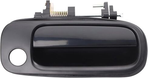TRQ Rear Passenger Side Exterior Door Handle Chrome Black Smooth Compatible with 2011-2017 Honda Odyssey in Kuwait