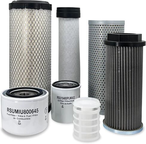 HERO Maintenance Filter Kit For Yanmar VIO35-3 Compact Track Loader Filters Compatible With OEM 11980812520 12905112530 12915035151 17217573700 17214673730 11980255810 11980255710 in Saudi Arabia
