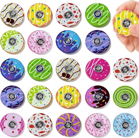 40 Pack Mini Fidget Spinners for Kids, Fidgets Toys Bulk for Adults, Fidget Spinner Prizes for Kids Classroom, Goodie Bag Stuffers, Valentines, Easter, Halloween, Christmas(Donut) in Saudi Arabia