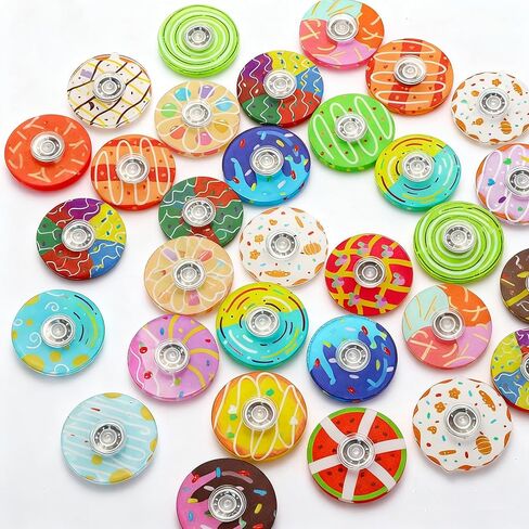 40 Pack Mini Fidget Spinners for Kids, Fidgets Toys Bulk for Adults, Fidget Spinner Prizes for Kids Classroom, Goodie Bag Stuffers, Valentines, Easter, Halloween, Christmas(Donut) in Saudi Arabia