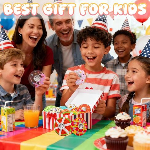 40 Pack Mini Fidget Spinners for Kids, Fidgets Toys Bulk for Adults, Fidget Spinner Prizes for Kids Classroom, Goodie Bag Stuffers, Valentines, Easter, Halloween, Christmas(Donut) in Saudi Arabia
