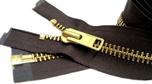 سحاب سترة عالي التحمل مقاس 18 بوصة من YKK® (مخصص خاص) 10 فواصل نحاسية ~ اللون 570 سبتمبر بني (سحاب واحد/عبوة) in Kuwait