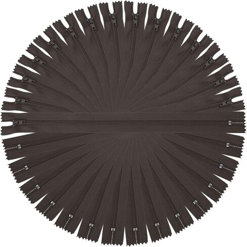 MECCANIXITY 13 Inch Nylon Coil Zippers, #3 Light Green Pants Separating Sewing Zippers Bulk Replacement for Bags, Garments, Pouches, Tailor Sewing Craft Accessories, Pack of 15 in Kuwait