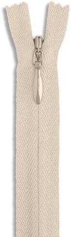 16" Invisible Nylon Coil Non-Separating Closed-End Zipper – Concealed Zipper for Pants, Skirts, Dresses, Upholstery – #2 Coil (4.1mm) (Beige) in Saudi Arabia