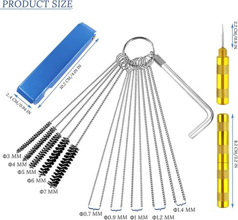 Carb Cleaner Kit, Welding Torch Tip Cleaner for Small Engine Repair, Carburetor Jet Cleaning Tool in Kuwait