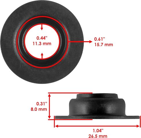 Caltric Valve Guide Seal and Valve Spring Seal Compatible with Polaris RZR 4 800 2010/5411895 5910329 in Kuwait